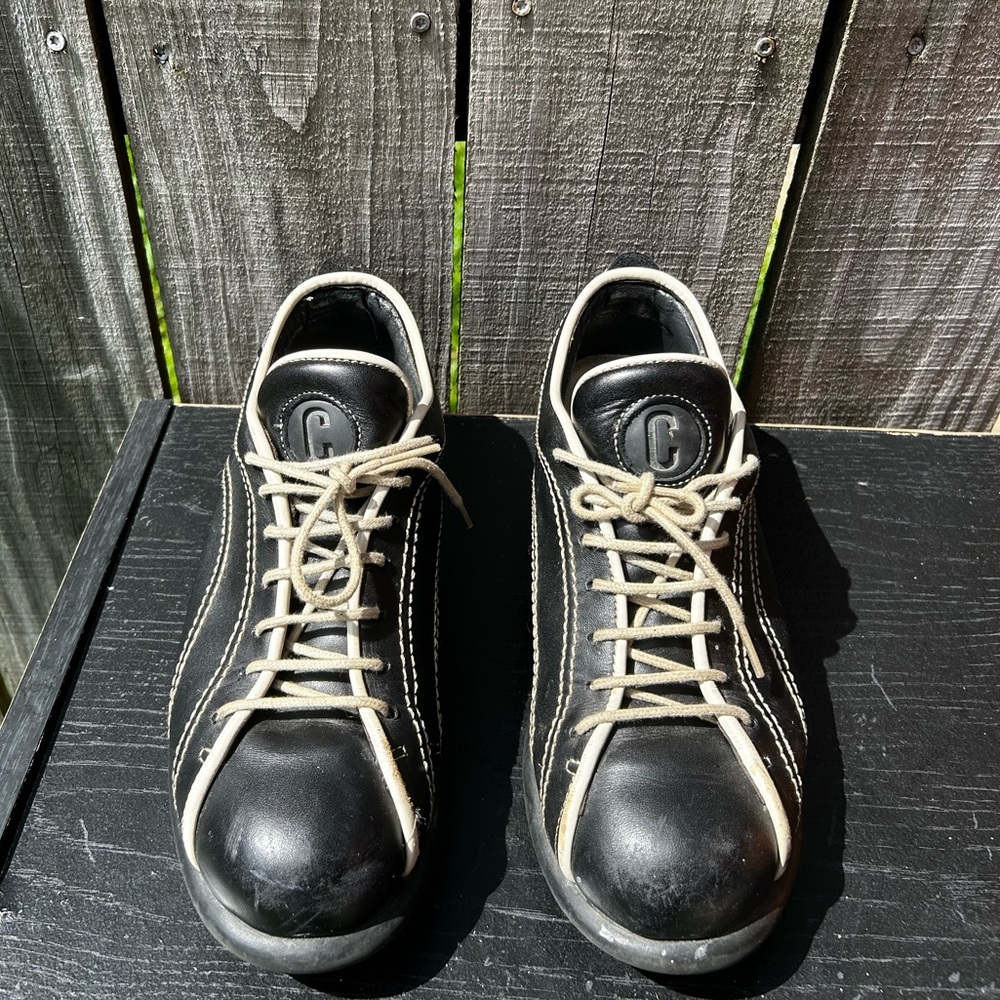 Camper Black Leather Women's Loafers